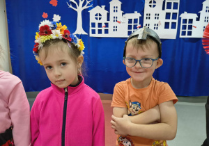 Zuzia i Antoś w wybranych przebraniach