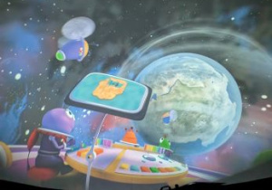 dzieci ogladają seans